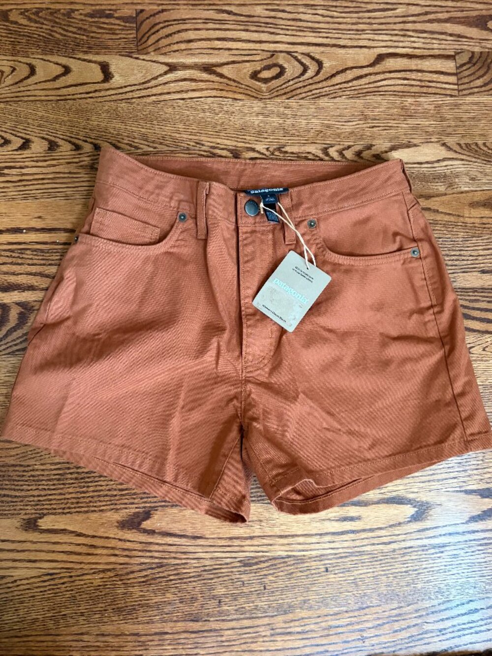 Patagonia Classic Organic Cotton Shorts - New! Robin Brown Rust Womens Size 6
